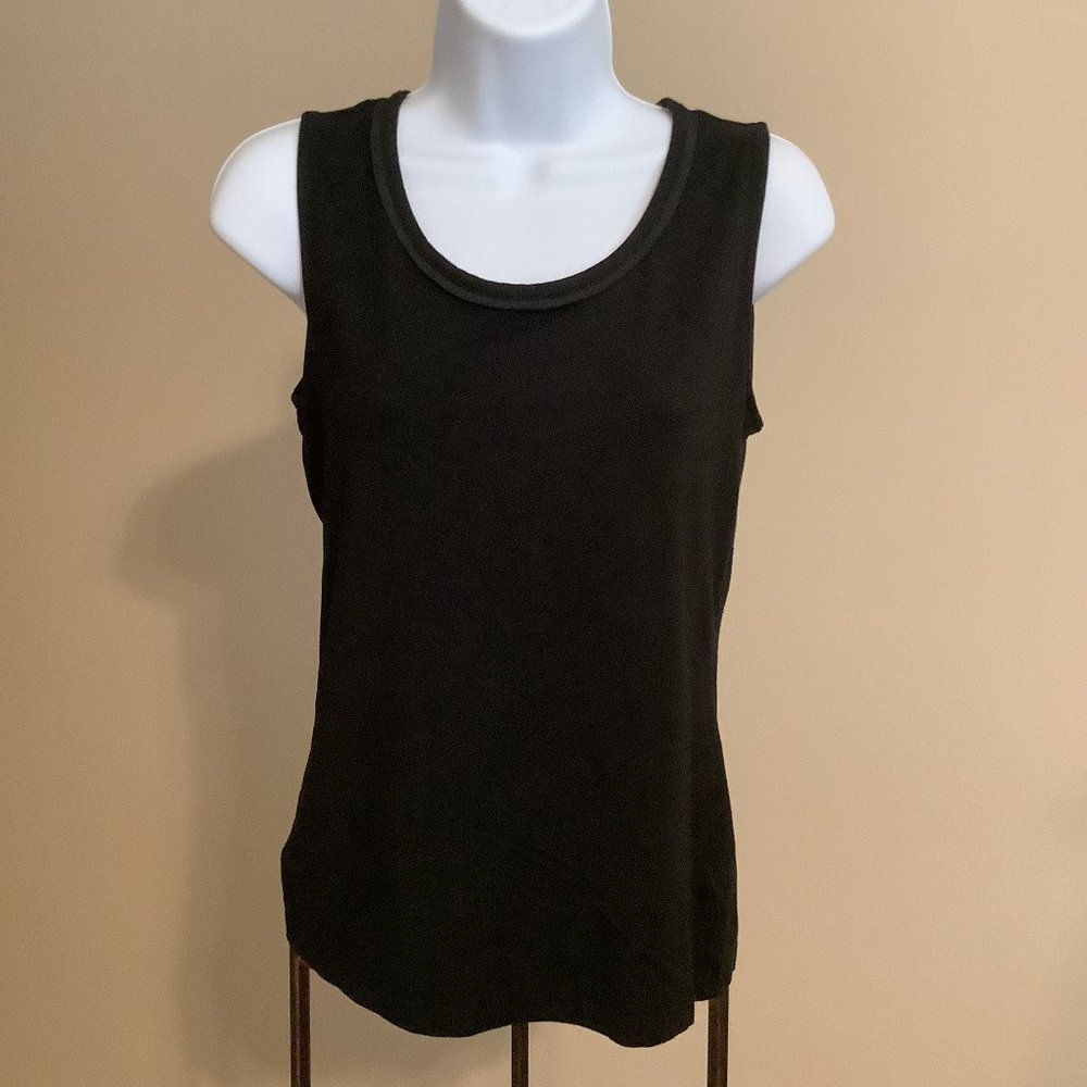 Talbots Tank Black Top- Size P